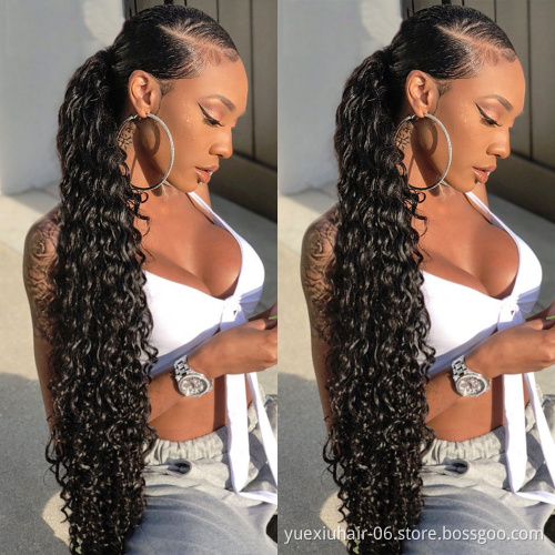 cheap Cuticle Aligned Swiss HD Transparent  brown long 40inch straight Lace closure front Human for black woman women Wig vendor